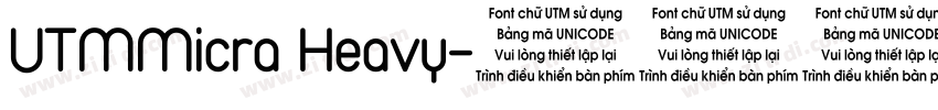 UTMMicra Heavy字体转换